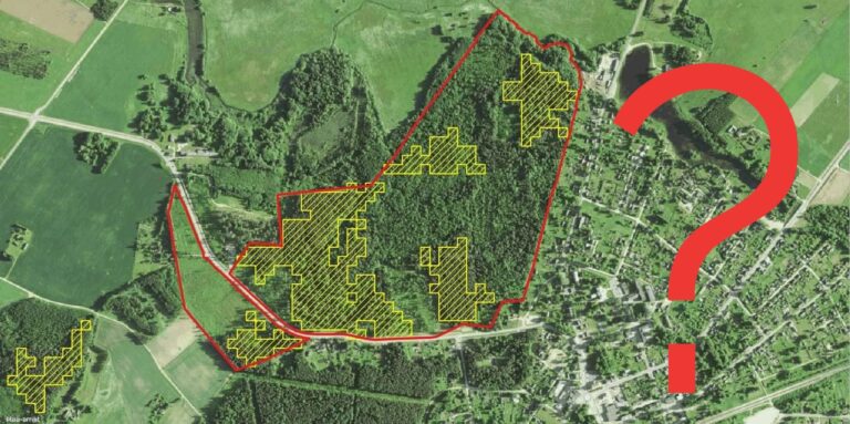 Antsla linna puhkemets kaart