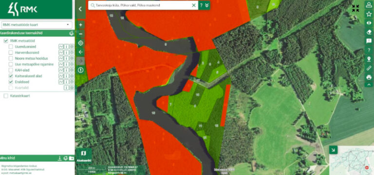 RMK metsatööde kaart: majandatav mets. Miks need eraldised ei ole “kaitsealused alad”?