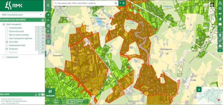 taevaskoja kah piirid