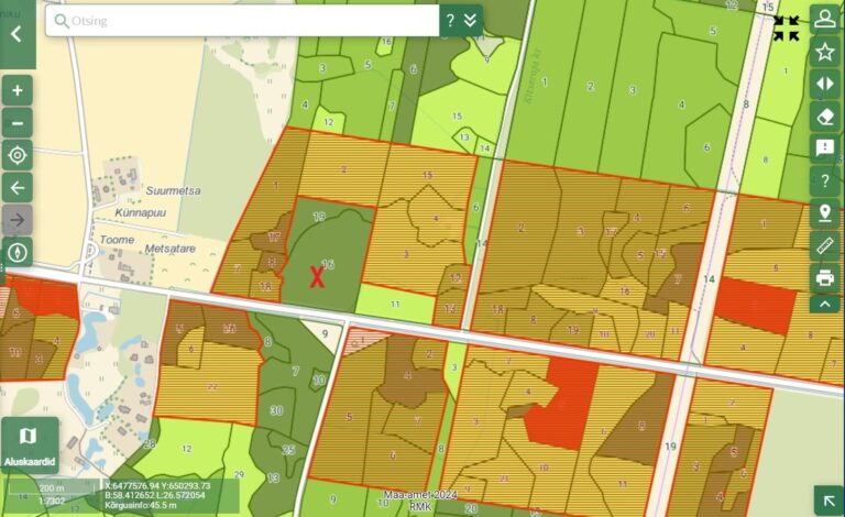 tahtvere lageraie kaart